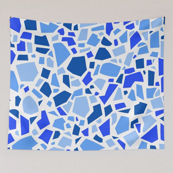 Item preview, Blue Terrazzo Pattern | Cobalt Sky Seamless Mosaic Abstract Mediterranean designed and sold by Dino-Lune.