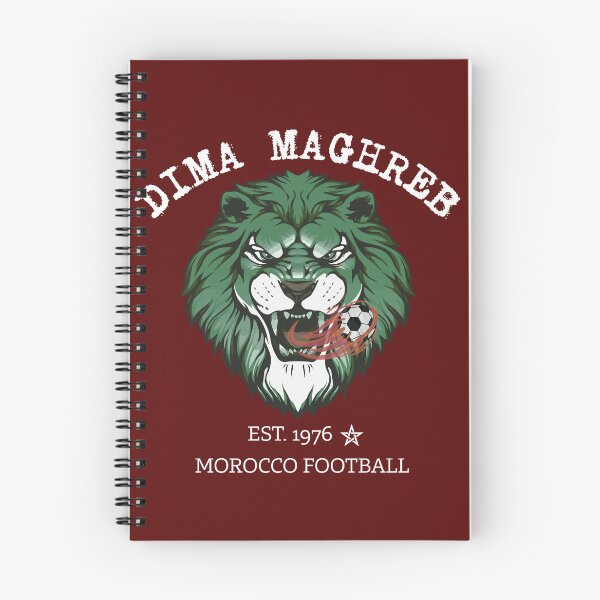 Artikelvorschau, Dima Maghreb Lion Marokko Fußball Fan-Shirt mit Grafik entworfen und verkauft von WildTrace.