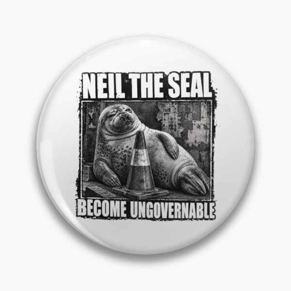 Item preview, neil the seal designed and sold by dianadouri.