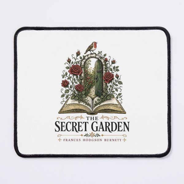 Item preview, The Secret Garden Flowers Growing From Book Arched Doorway designed and sold by Fenay Designs.