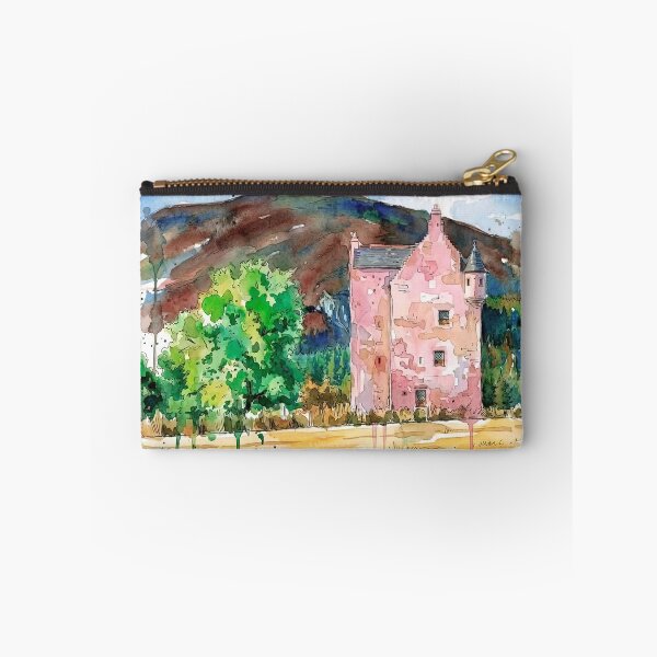 Item preview, Watercolour illustration of Fairburn Tower, Muir of Ord, Scotland designed and sold by davidelder.
