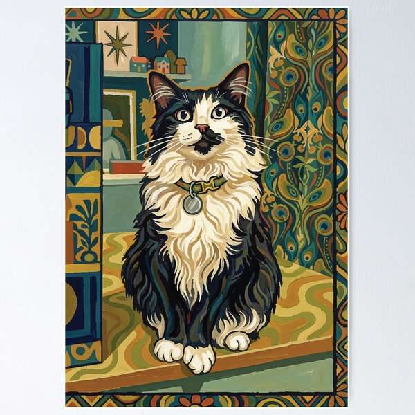 Item preview, Tuxedo Cat Artwork designed and sold by Matt Burgess.