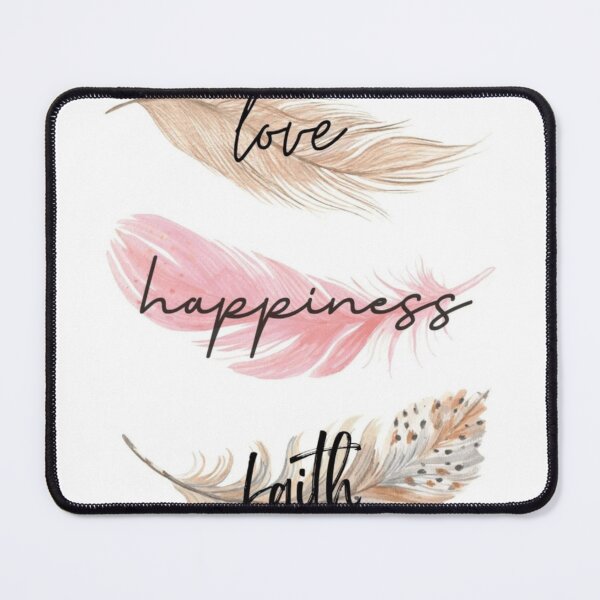 Item preview, Love Happiness Faith Feather designed and sold by NNCollection.