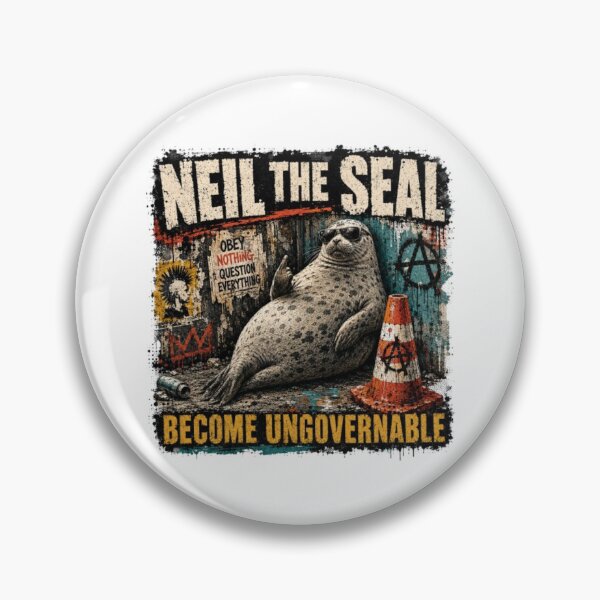 Item preview, neil the seal designed and sold by dianadouri.