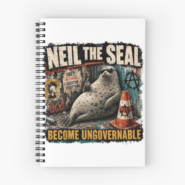 Item preview, neil the seal designed and sold by dianadouri.