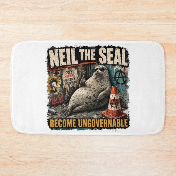 Item preview, neil the seal designed and sold by dianadouri.