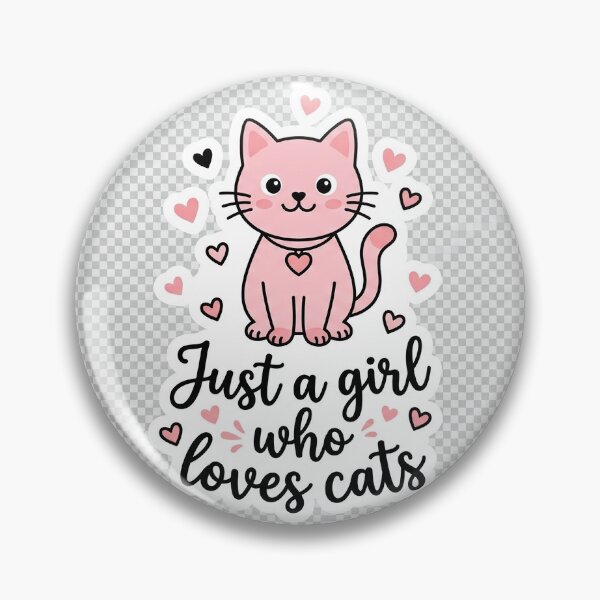 Item preview, Just A Girl Who Loves Cats - Cute Cat Lover Gift designed and sold by Babelon.