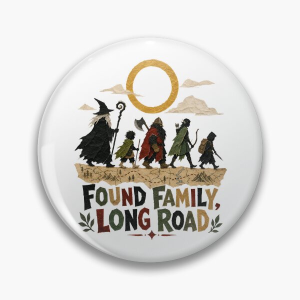 Item preview, Found Family Long Road Fantasy Fellowship Silhouette designed and sold by Fenay Designs.