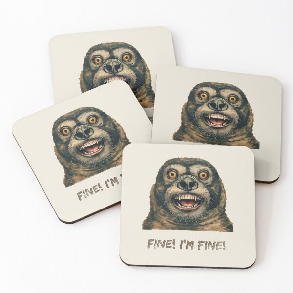 Item preview, Emotionally Stable Seal? Yeah... Right. | Fine! I'm Fine! Funny Animal Meme designed and sold by just-quotes.