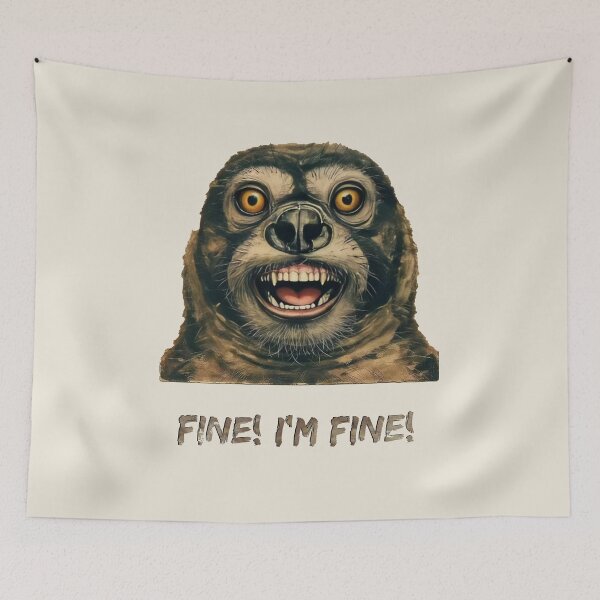 Item preview, Emotionally Stable Seal? Yeah... Right. | Fine! I'm Fine! Funny Animal Meme designed and sold by just-quotes.