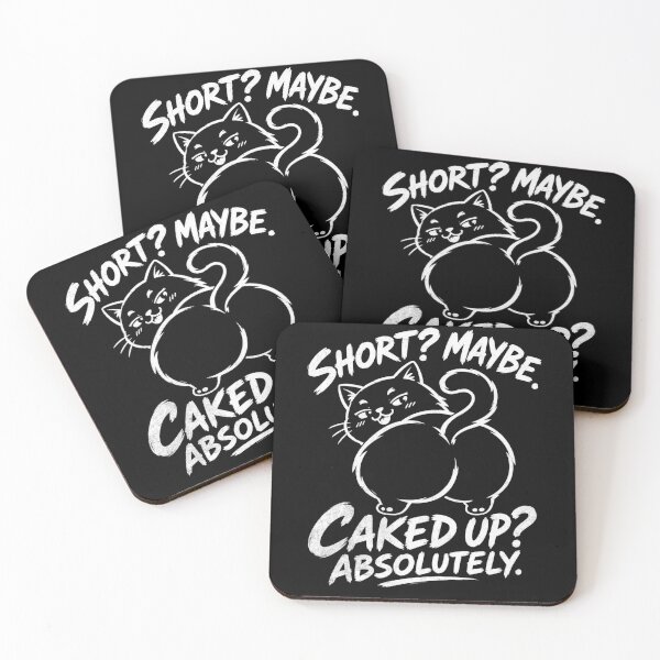 Item preview, Short Maybe Caked Up Absolutely Funny Cat designed and sold by IdealDo.