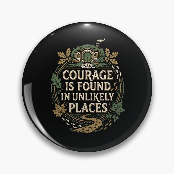 Item preview, Courage Is Found In Unlikely Places Cozy Halfling Hole designed and sold by Fenay Designs.