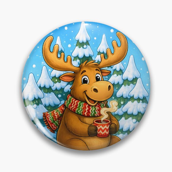 Item preview, Winter Moose | Hot Cocoa Forest Adventure designed and sold by Clothes With Smiling Animals Walt Gral.