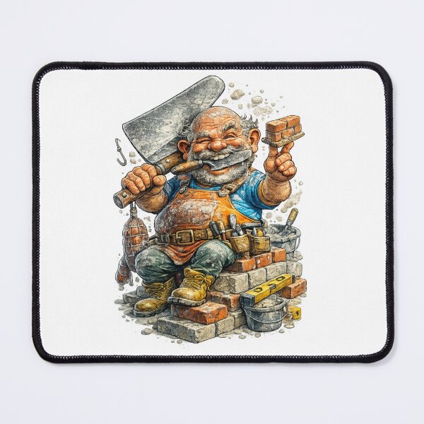 Item preview, Funny Mason Cartoon designed and sold by AlexLineArt.