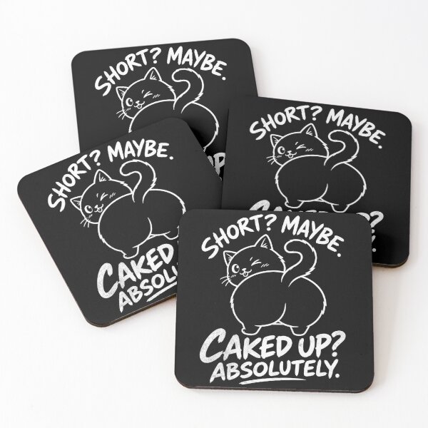 Item preview, Short Maybe Caked Up Absolutely Funny Cat designed and sold by IdealDo.