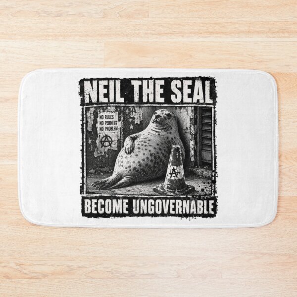 Item preview, neil the seal designed and sold by dianadouri.