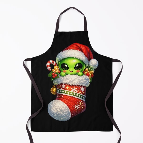 Item preview, Alien Christmas Stocking Kawaii designed and sold by redsharkuk.