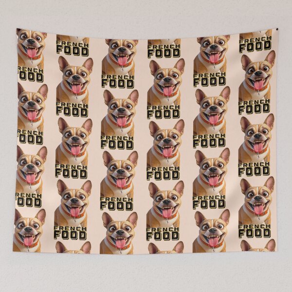 Item preview, French Bulldog FRENCH FOOD  designed and sold by SmARTNiki.