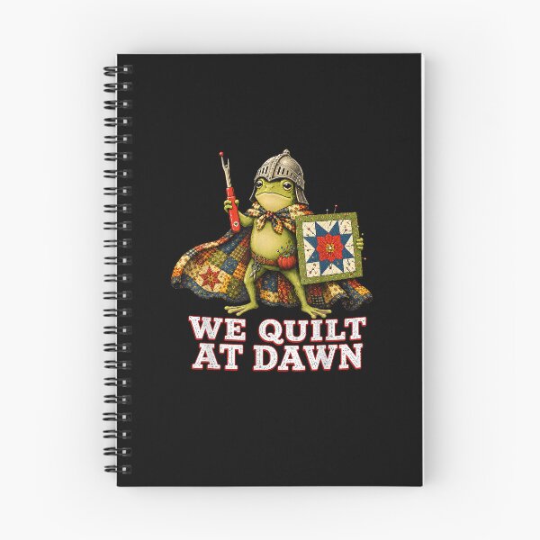 Item preview, We Quilt At Dawn Funny Quilting Frog Medieval Vintage Quilt Lover designed and sold by DarylPope.