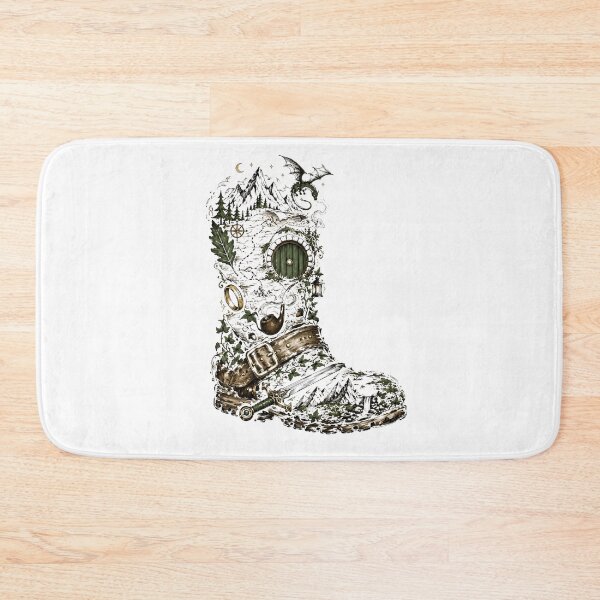 Item preview, Adventurer Hiking Boot Fantasy Landscape and Dragon Art designed and sold by Fenay Designs.