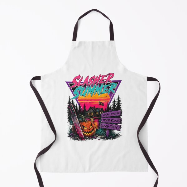 Item preview, Slasher Summer Retro Horror Camp Vintage Sunset Halloween Mashup designed and sold by DarylPope.