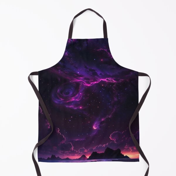 Item preview, Neon purple space galaxy planets and starry night beach vacation designed and sold by cocomelon168.