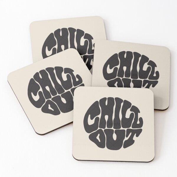 Item preview, Chill Out Retro Bubble Text designed and sold by NNCollection.