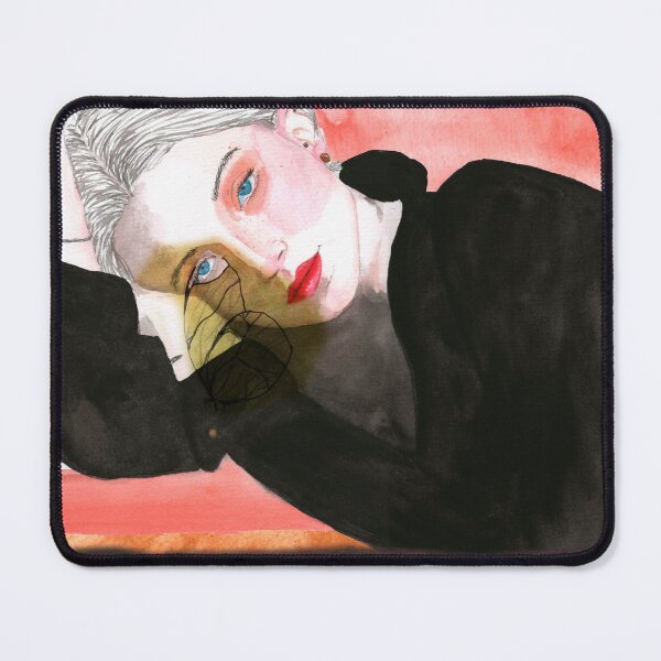 Item preview, Expressionist Portrait Melancholy and Shadowy Woman designed and sold by Mvicen.