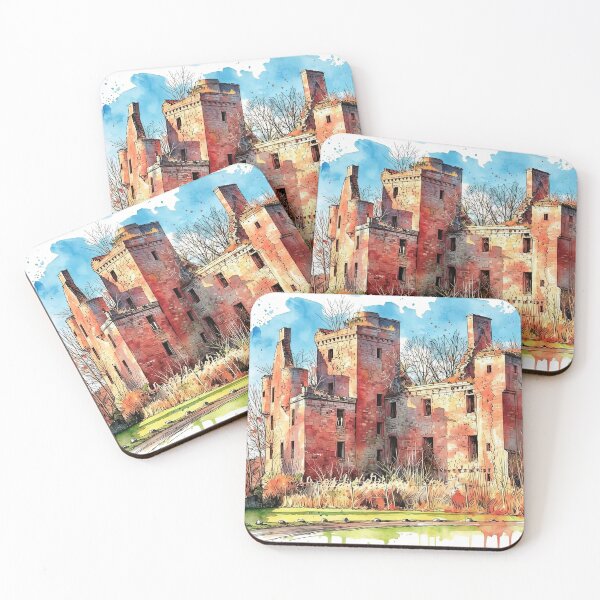 Item preview, Watercolour illustration of Redcastle, Black Isle, Scotland designed and sold by davidelder.