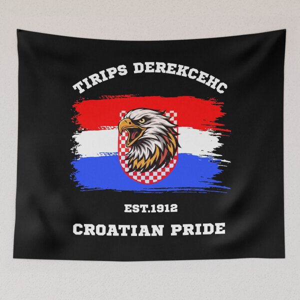 Item preview, Croatia Checkered Spirit Croatian Pride Eagle Graphic designed and sold by WildTrace.