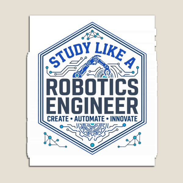 Item preview, Study Like a Robotics Engineer | STEM Engineering Student Gift T-Shirt designed and sold by Amr Darwish Graphic designer.