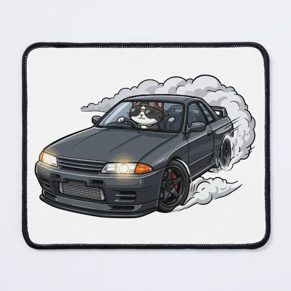 Item preview, Kawaii Drift Cat GTR R32 JDM Akina mountain designed and sold by Muri Neko.