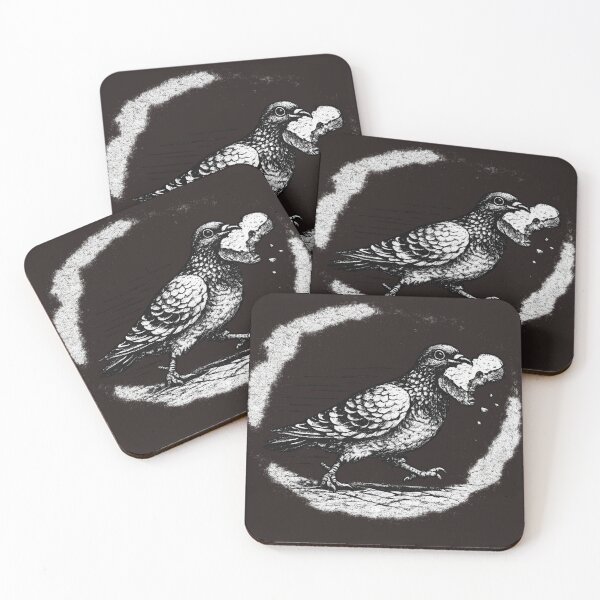 Item preview, Bread Thief Pigeon Vintage Illustration designed and sold by azule1.