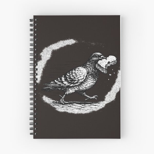 Item preview, Bread Thief Pigeon Vintage Illustration designed and sold by azule1.