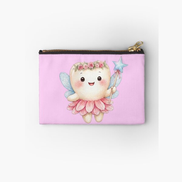 Item preview, Cute Tooth Fairy Holding a Magic Wand | Watercolor Fairy Tooth designed and sold by Mommy-Smile.