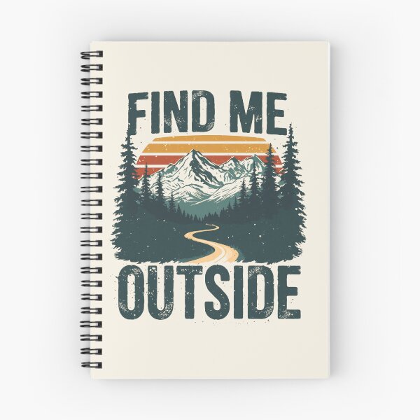 Item preview, Find Me Outside Vintage Mountain Adventure | Hiking Camping Nature Retro T-Shirt designed and sold by Digital_products_0111.