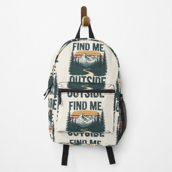 Item preview, Find Me Outside Vintage Mountain Adventure | Hiking Camping Nature Retro T-Shirt designed and sold by Pransis_Diginer_26.