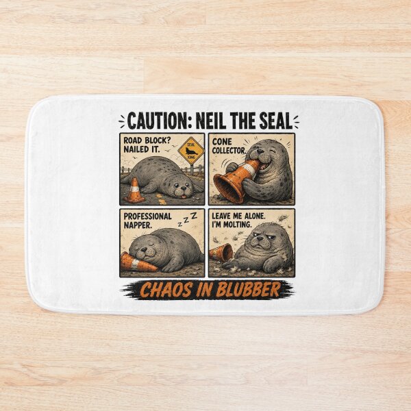 Item preview, neil the seal designed and sold by dianadouri.