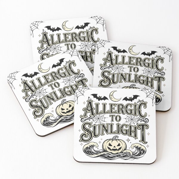 Item preview, Allergic to Sunlight - Gothic Vampire Funny Halloween designed and sold by CutOutIdols.