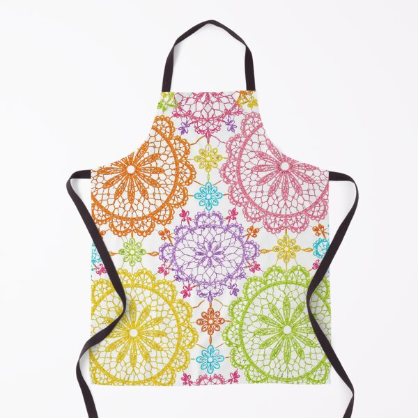 Item preview, Paraguay Ñandutí Lace Pattern - Colorful Folk Art designed and sold by Myra365Art.