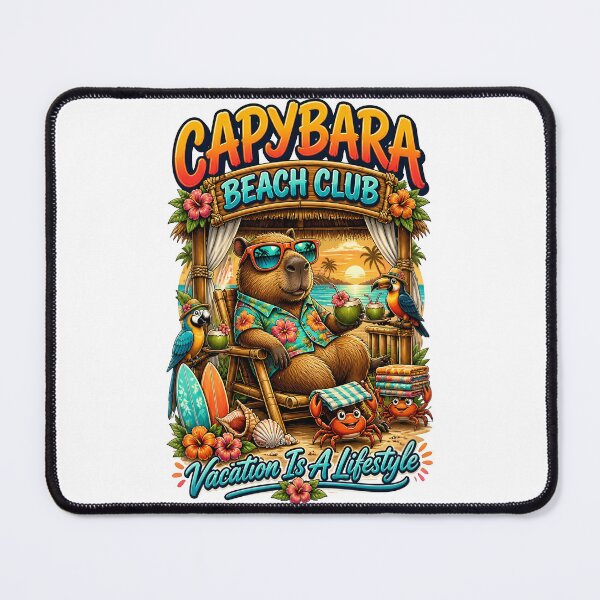 Item preview, Capybara Beach Club Vacation Lifestyle designed and sold by Sovereign Supply Co..