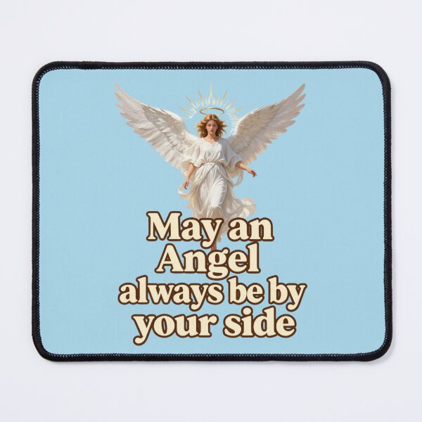 Item preview, Angel Wings Guardian Quote - May an Angel Always Be By Your Side Inspirational Design designed and sold by GoGreenlove.