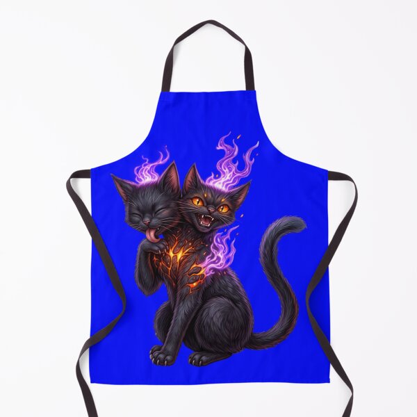 Item preview, Kaori’s Shadow Experiment – Two‑Headed Flame Cat カオリの影の実験 – 双頭の炎猫 designed and sold by dragon580.
