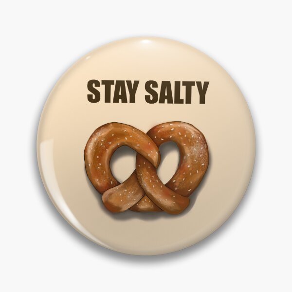 Item preview, Stay Salty Pretzel Typography Art designed and sold by Vanta5hade.