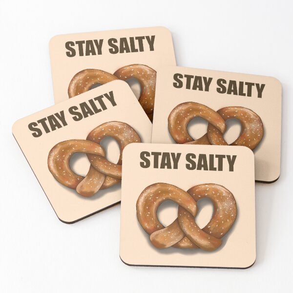Item preview, Stay Salty Pretzel Typography Art designed and sold by Vanta5hade.
