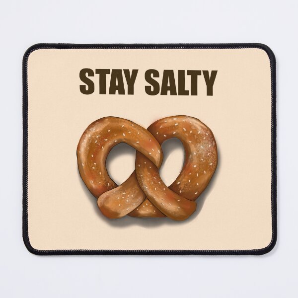 Item preview, Stay Salty Pretzel Typography Art designed and sold by Vanta5hade.