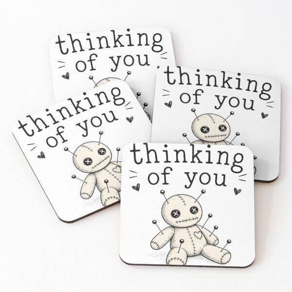 Item preview, Thinking of You Voodoo Doll | Funny Dark Humor Gothic Cute Creepy designed and sold by Arismatica Design.
