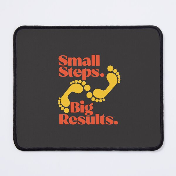 Item preview, Small Steps, Big Results – Motivational Success Typography Design designed and sold by Amsafjol.