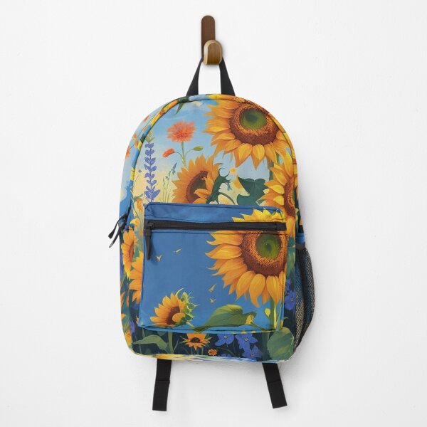 Item preview, Sunflower Field Blue Sky Floral Art designed and sold by AEVORI.