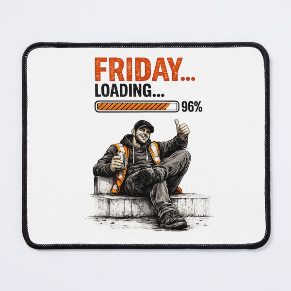 Item preview, Friday Loading... 96% | Funny Warehouse Worker T-Shirt designed and sold by LukWer.